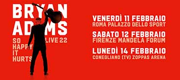 BRYAN ADAMS - SO HAPPY IT HURTS TOUR 2022